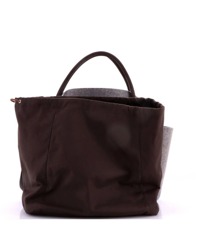 Pre-Owned Hermes Sac De Pansage Groom Handbag Felt
