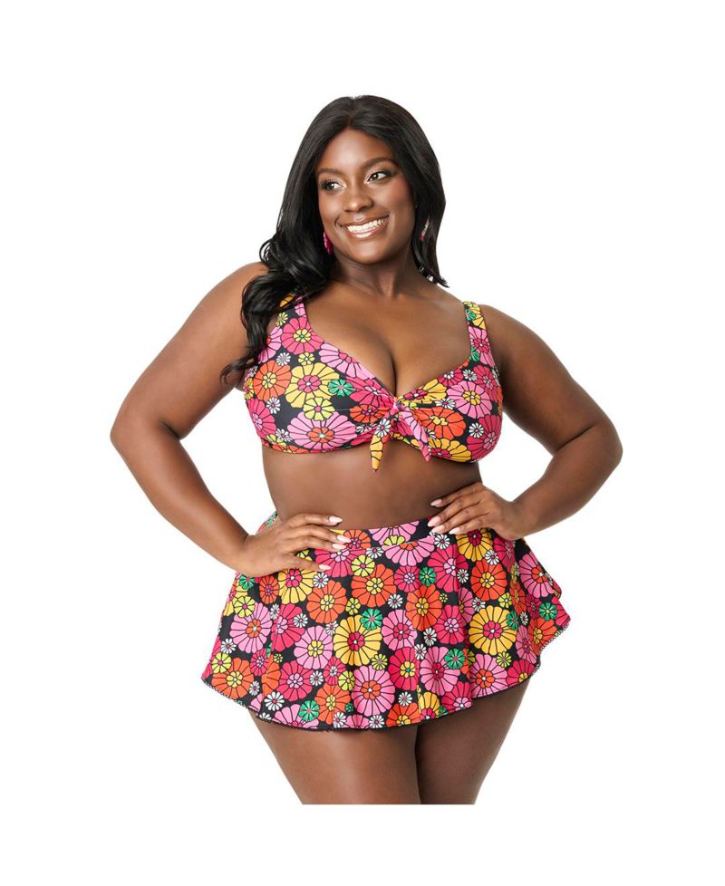 Plus Size Pin-Up Coronado Swim Skirt