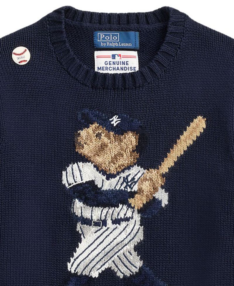 Boys' and Girls' 2T-7 Yankees Bear Long-Sleeves Sweater