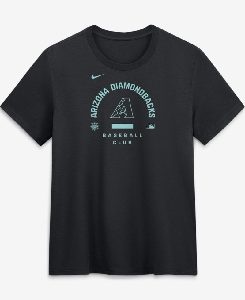 Women's Black Arizona Diamondbacks Authentic Collection Early Work Tri-Blend Dri-FIT T-Shirt