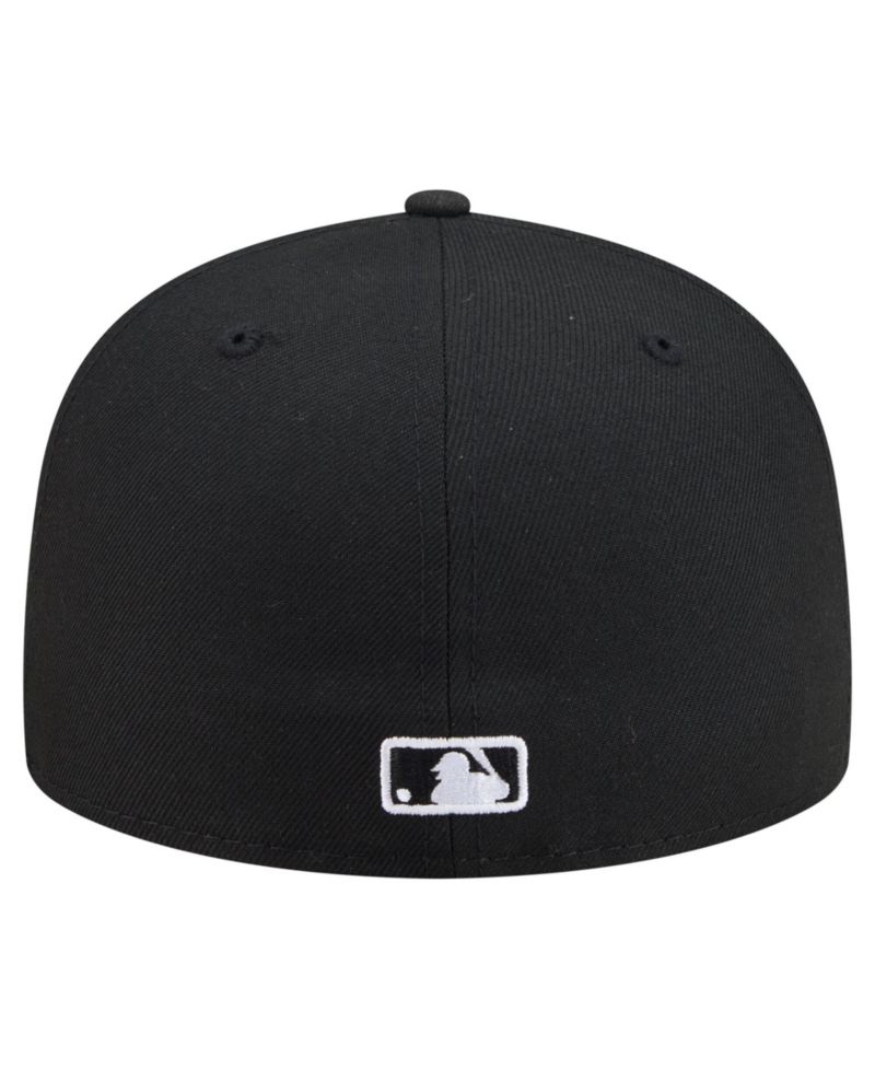 Men's Black Los Angeles Dodgers Americana Bald Eagle Pre-Curved 59FIFTY Fitted Hat
