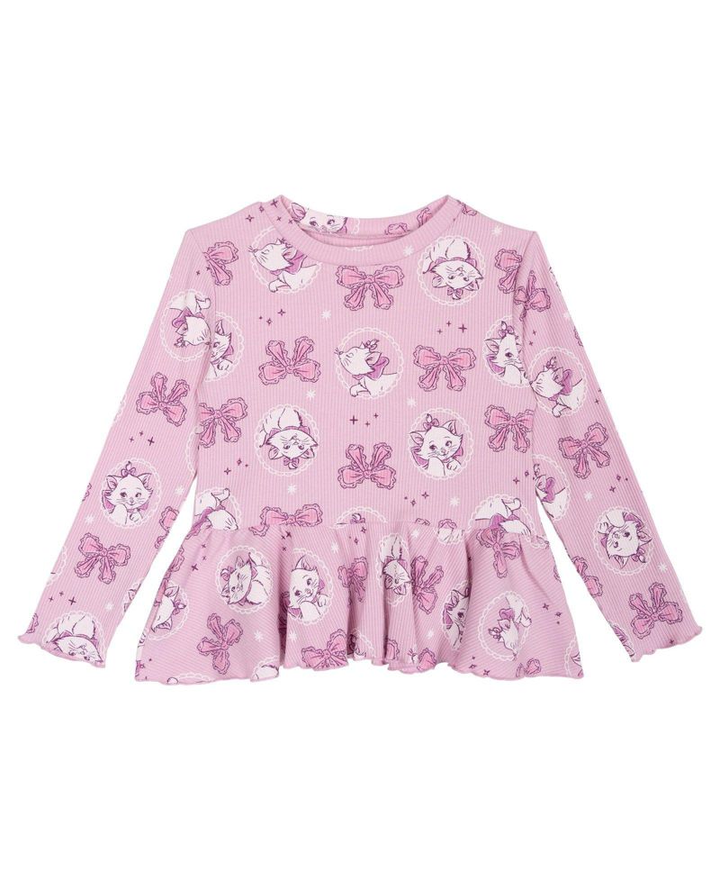 Marie Baby Girls' Ribbed Long Sleeve Tee and Pants Set