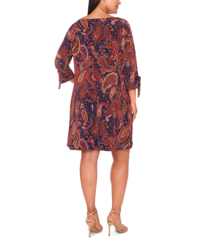 Plus Size Boat Neck Shift Dress
