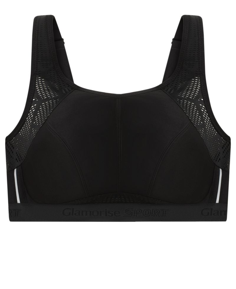 Full Figure Plus Size No-Sweat Mesh Sports Wirefree Bra 1068