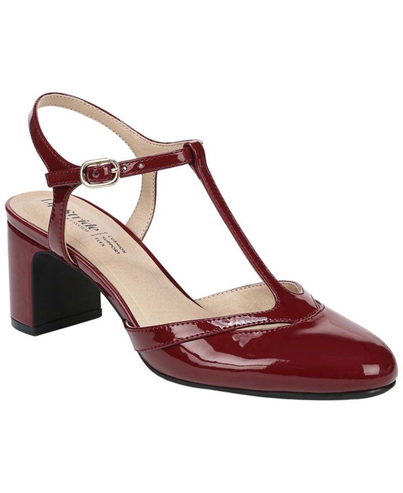 Women's Toni T-Strap Pointed Toe Pumps