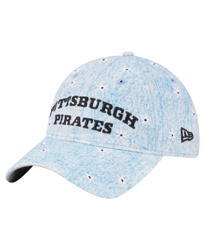 Women's Light Blue Pittsburgh Pirates Daisy All Over 9TWENTY Adjustable Hat