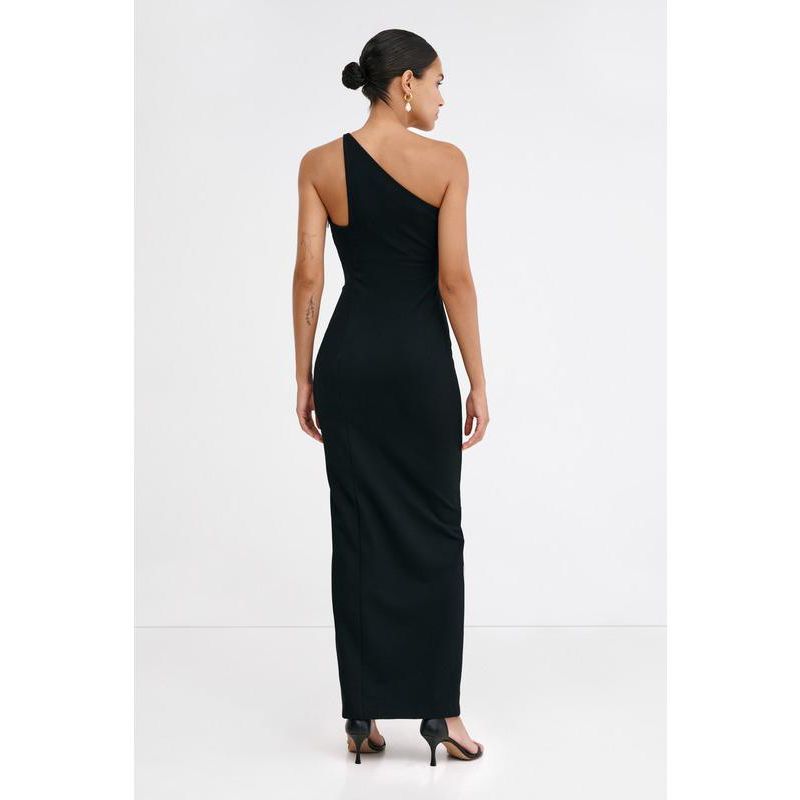 Women's Elora Off-Shoulder Column Dress with Thigh-High Slit