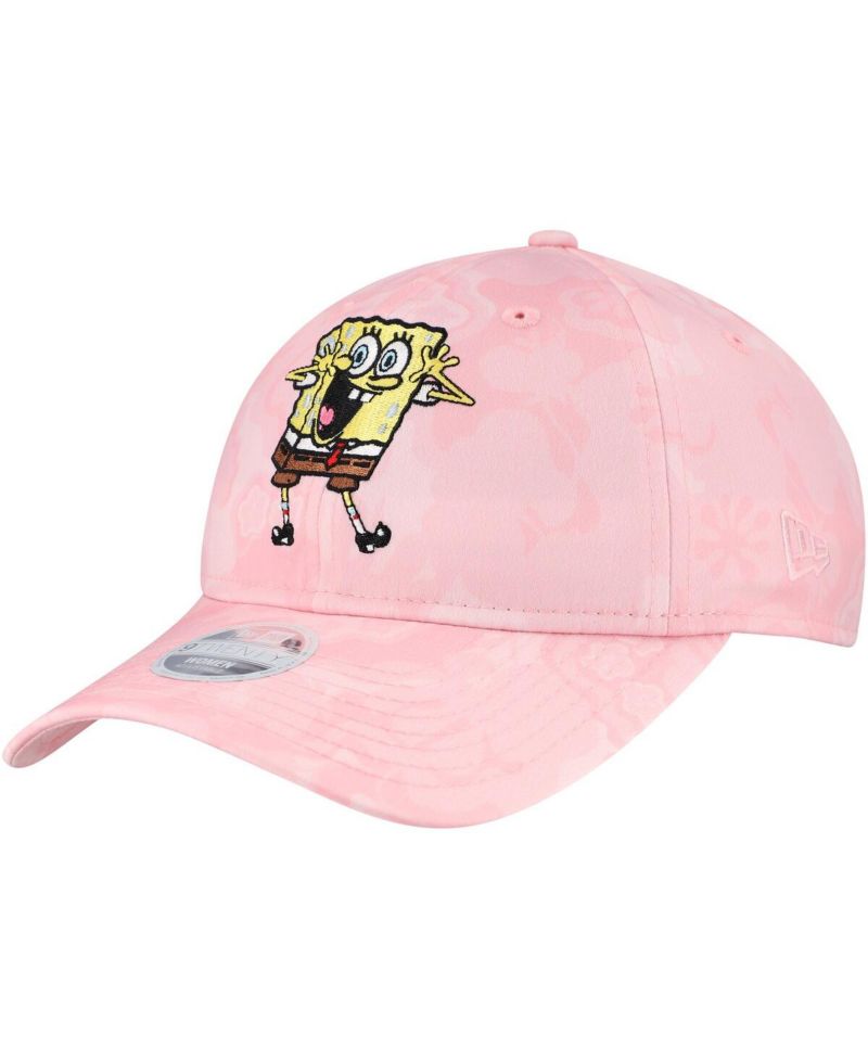 Women's Light Pink SpongeBob SquarePants Adjustable Hat