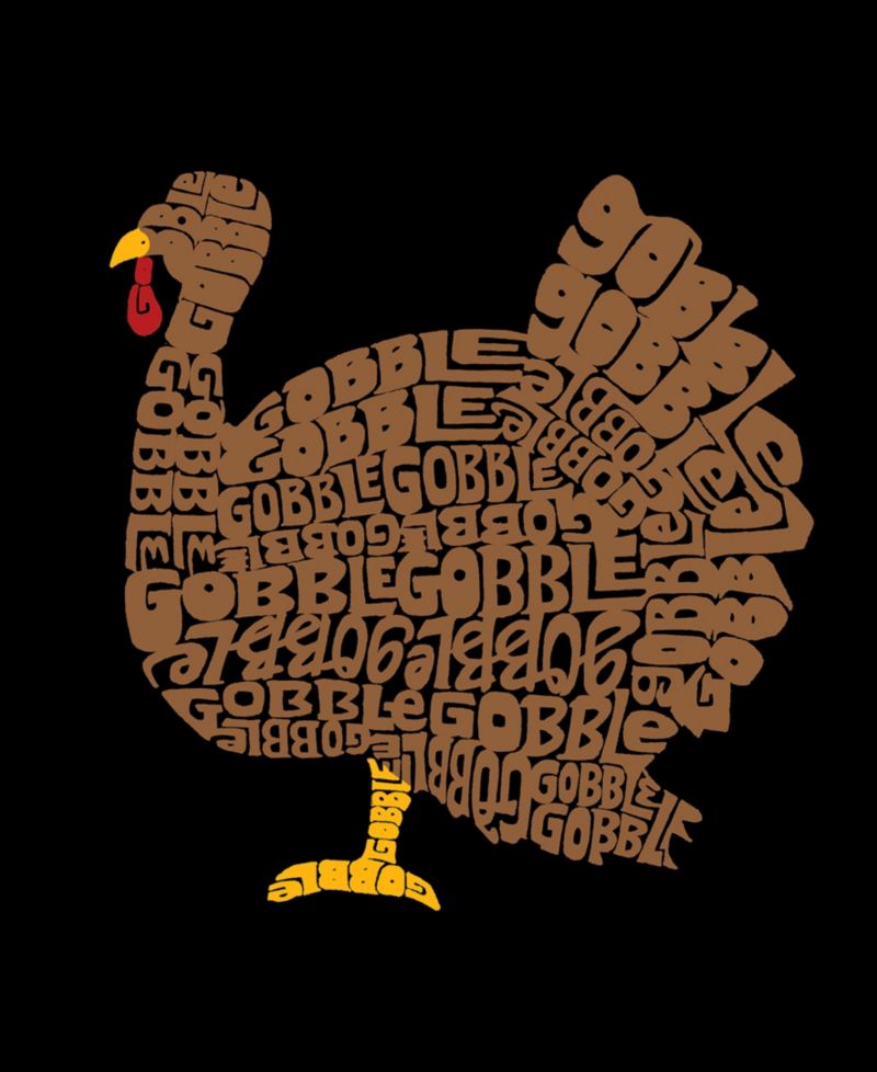 Men's Thanksgiving Word Art Long Sleeve T-shirt