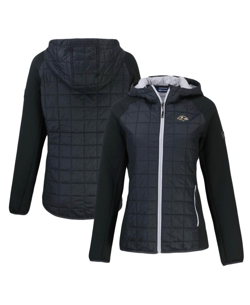Women's Black Baltimore Ravens Rainier PrimaLoft Eco Full-Zip Hybrid Jacket