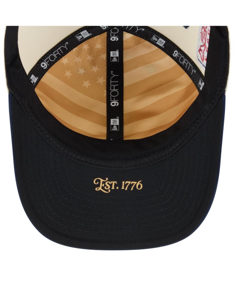 Big Boys and Girls Cream/Navy Detroit Tigers USA 250 9FORTY M-Crown Adjustable Hat