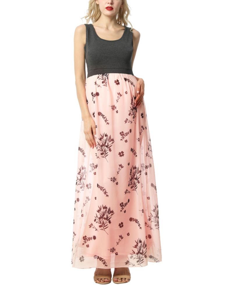 Women's Floral Print Maxi Dress