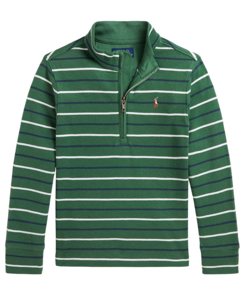 Boys' 2T-7 Interlock Quarter-Zip Shirt