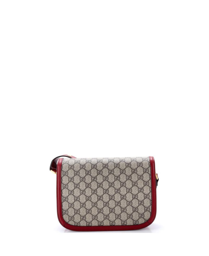Small Horsebit 1955 Shoulder Bag GG Coated Canvas with Leather