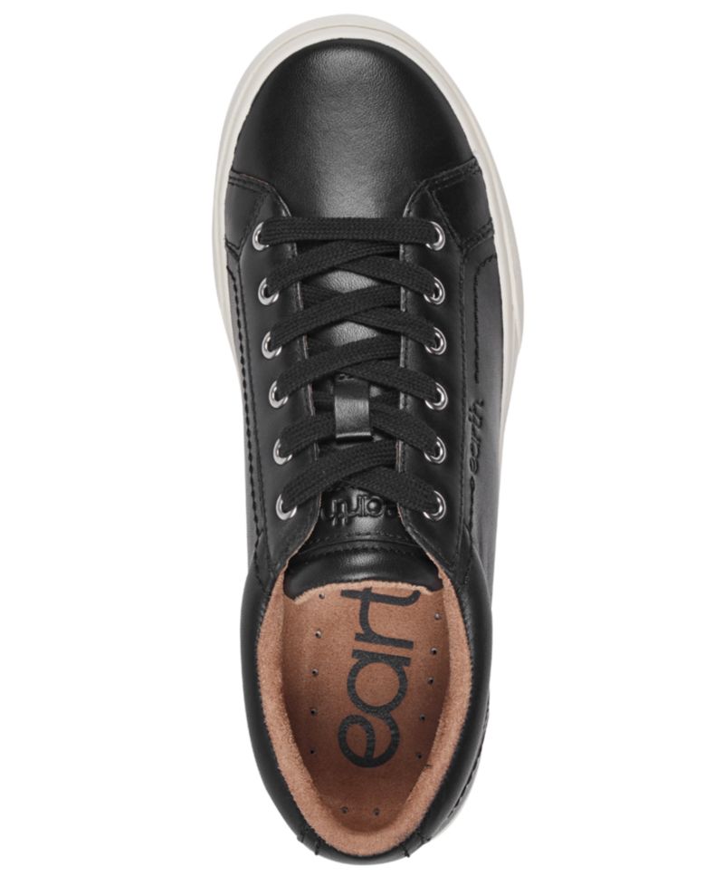 Women's Dailey Leather Low Profile Lace-Up Sneakers