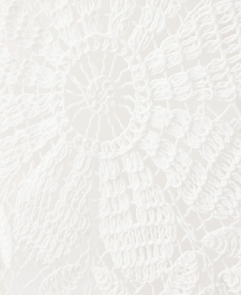 Women's Floral Crocheted Mini Dress