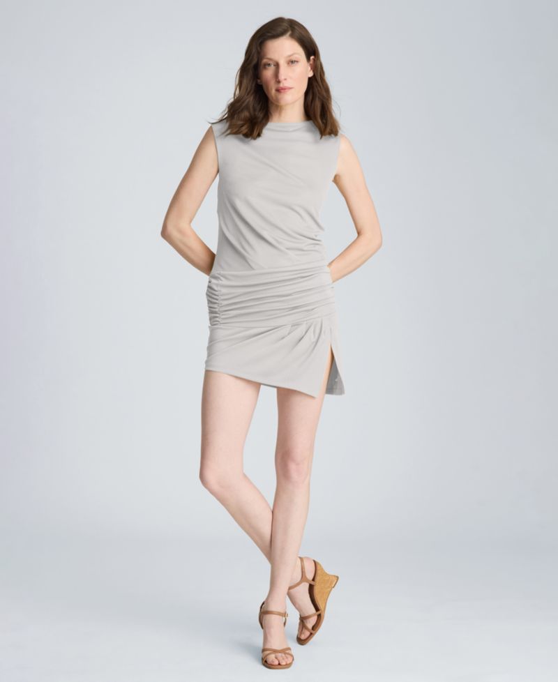 Women's Ruched Sleeveless Mini Dress