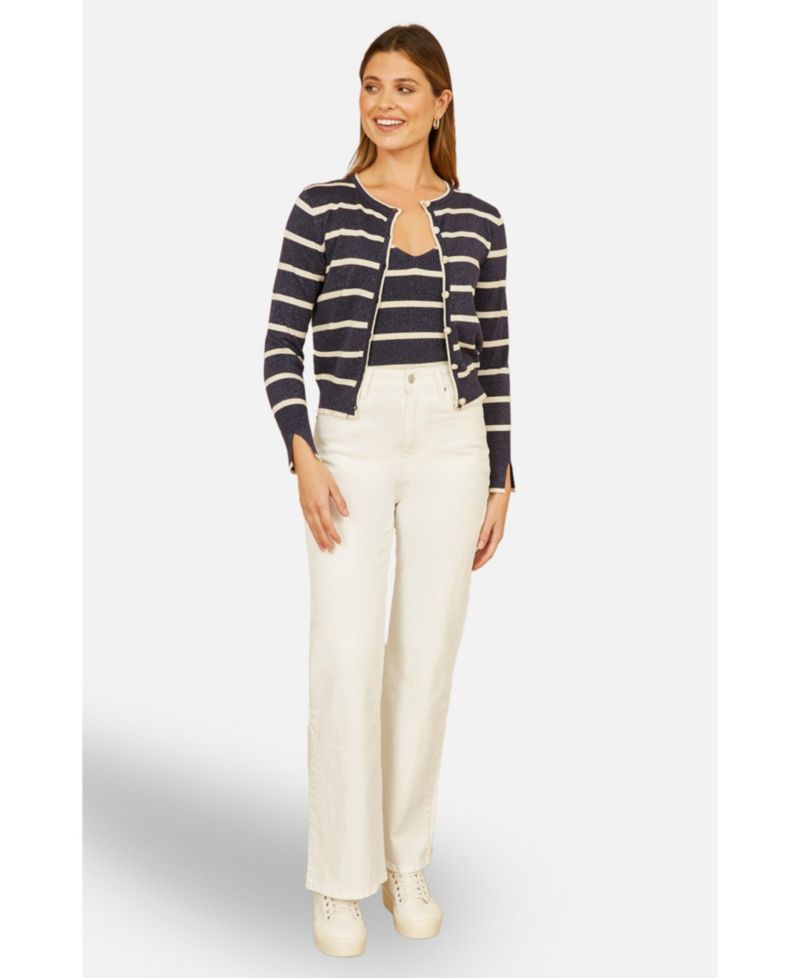 Women's Long Sleeve Round Neck Cardigan