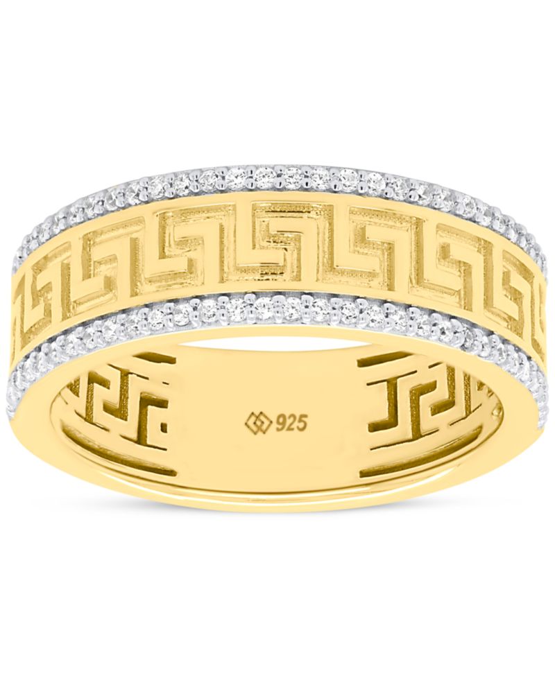 Diamond Ring (1/4 ct. t.w.) in 14k Gold Plated Sterling Silver