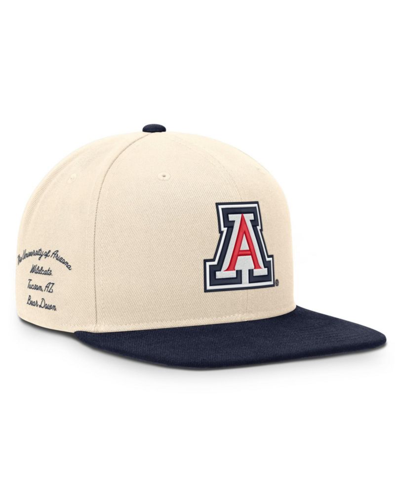 Men's and Women's Natural/Navy Arizona Wildcats Campus Prep snapback Hat