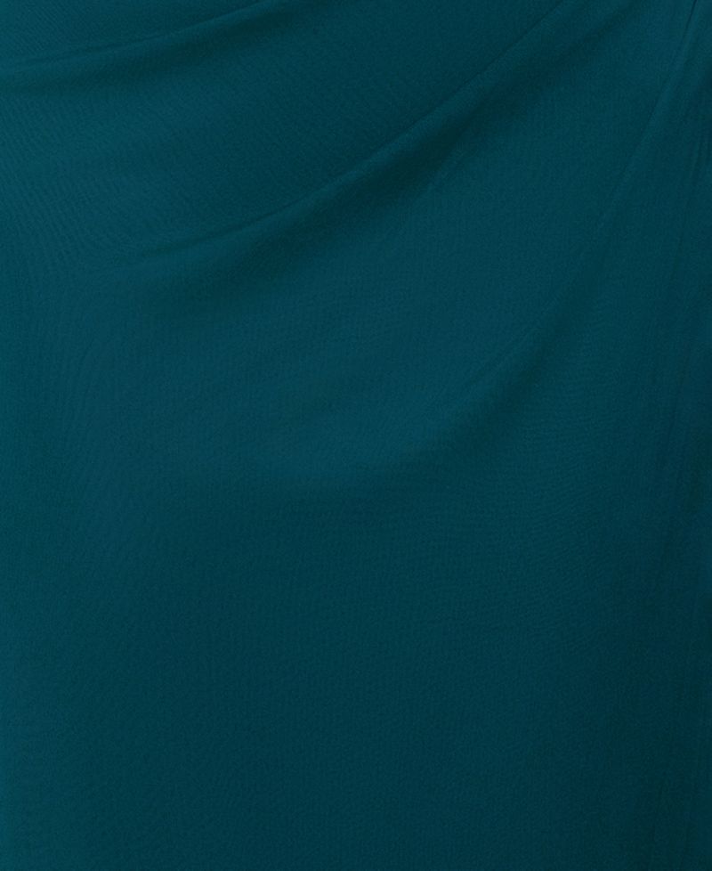 Petite Boat-Neck Long Sheath Dress