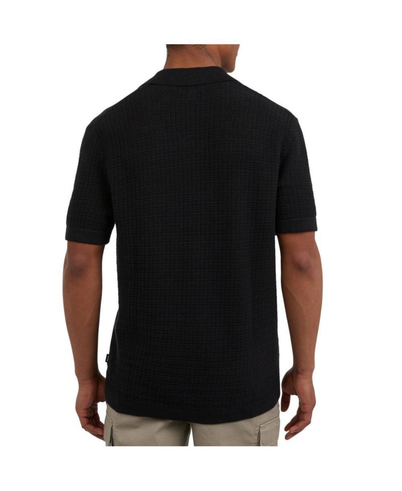 Men's Grid Sweater Camp Shirt