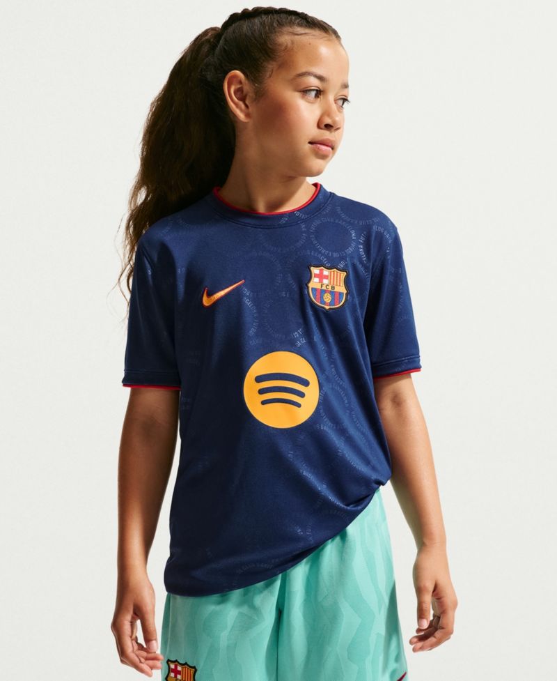 Big Boys and Girls Royal Barcelona 2026/27 Dri-FIT Pre-Match Top