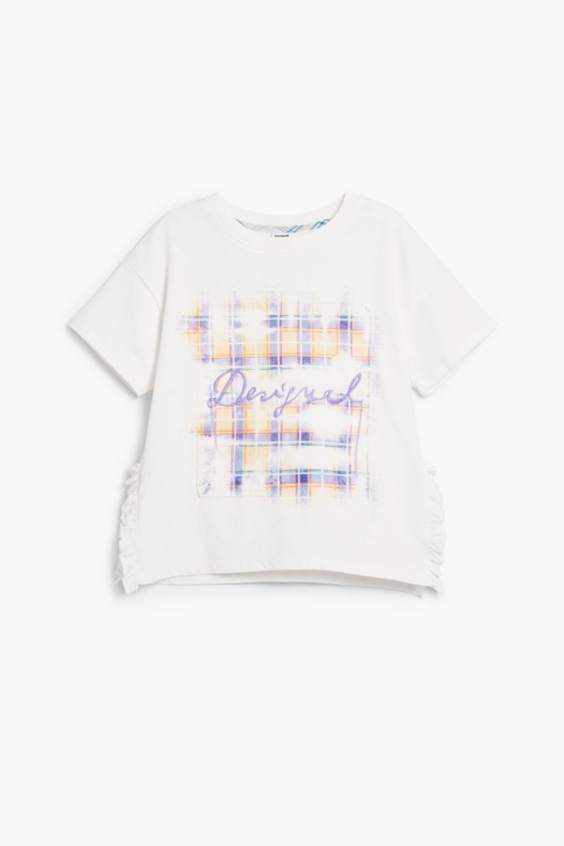 Girls's Short sleeve check t-shirt