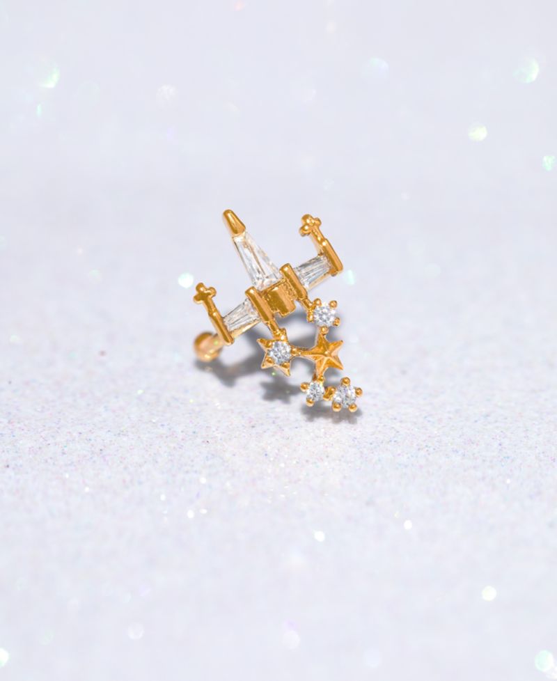 Crystal Star Wars X-Wing Ear Cuff