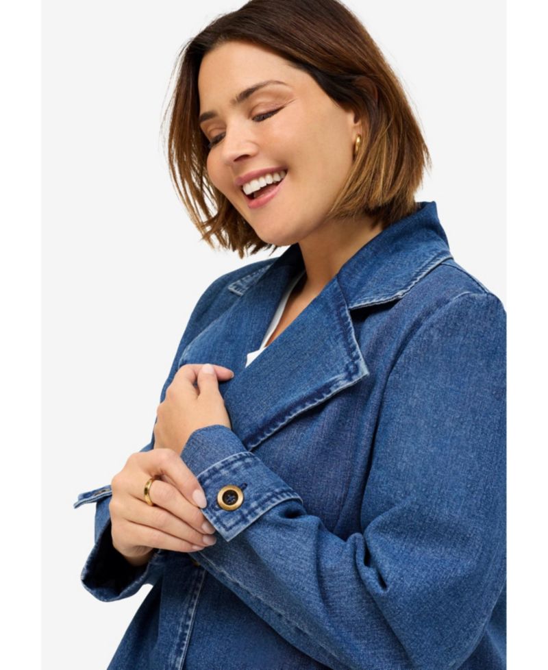 Women's Button Front A-Line Jacket