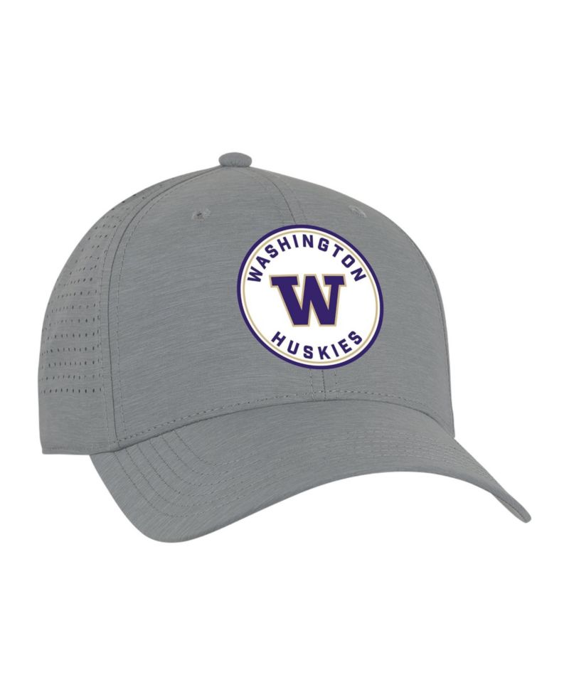 Men's and Women's Gray Washington Huskies Brezo Adjustable Hat