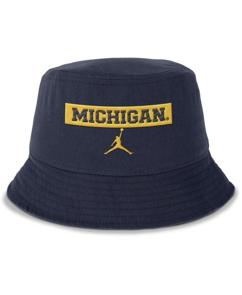 Men's Navy Michigan Wolverines Apex Bucket Hat