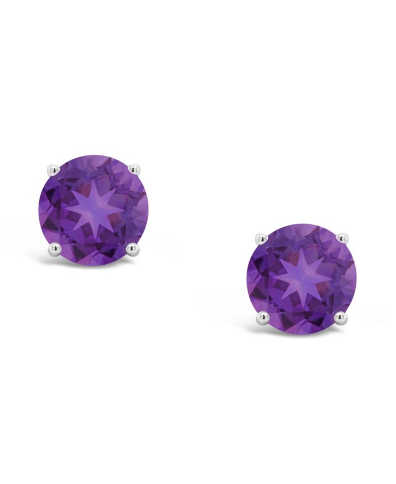 Blue Topaz (3-1/10 ct. t.w.) Stud Earrings in Sterling Silver (Also Available in Peridot and Amethyst)