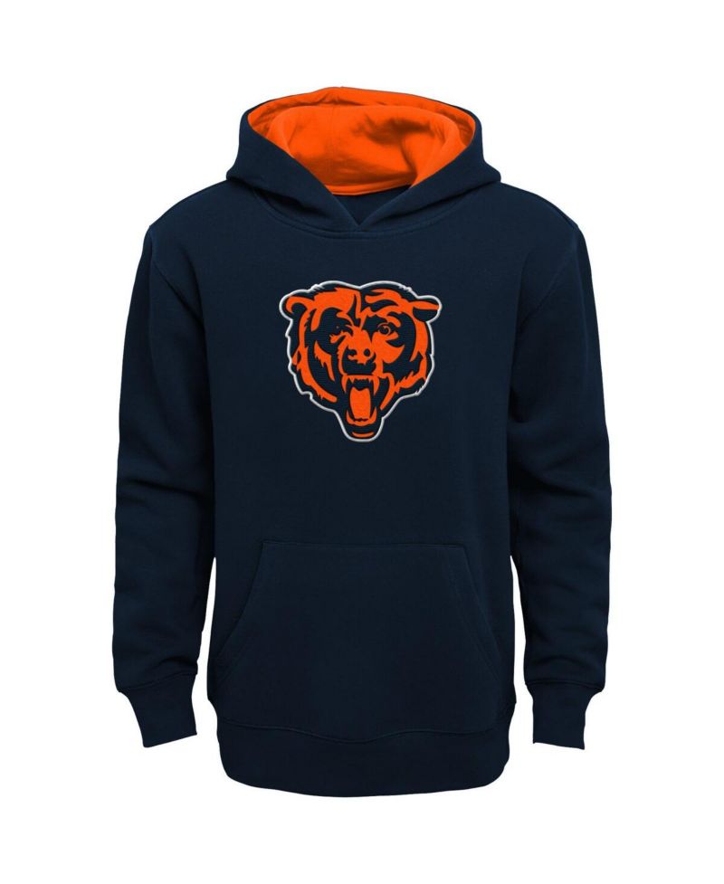 Big Boys Navy Chicago Bears Prime Pullover Hoodie