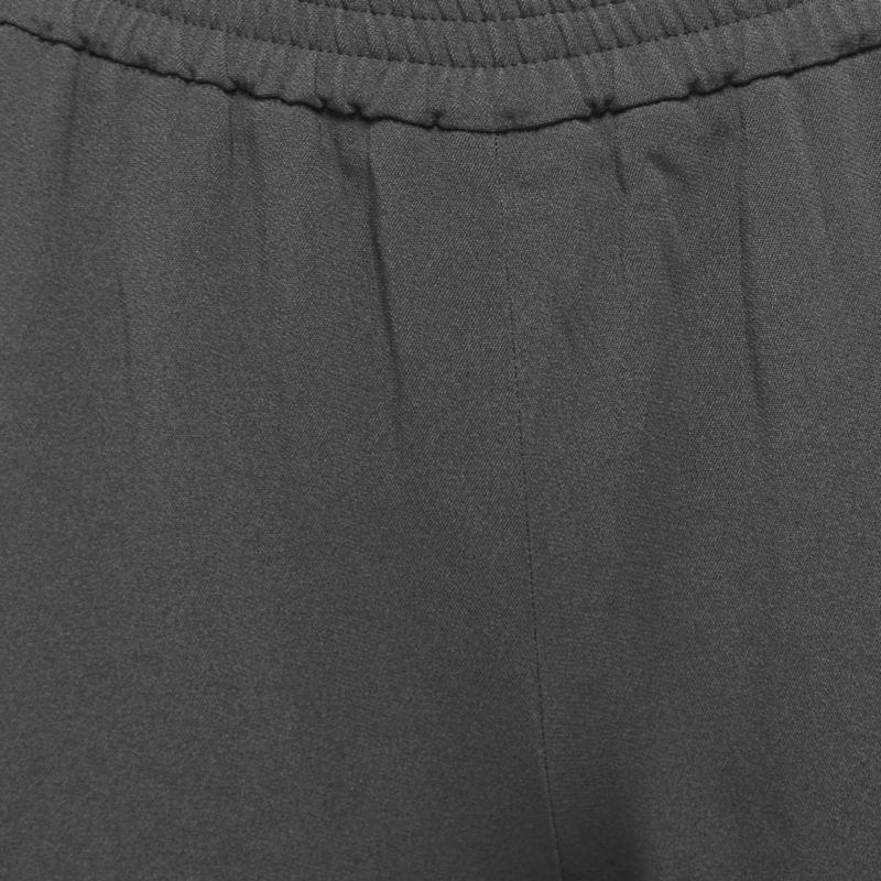 Women's Grey Crepe Tapered Leg Pants