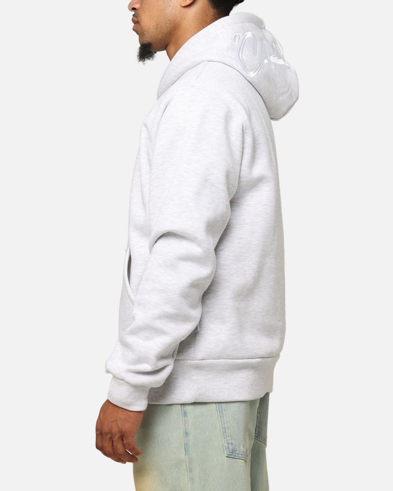 Men's Graffiti Hoodie Sweatshirt - Grey Marle S