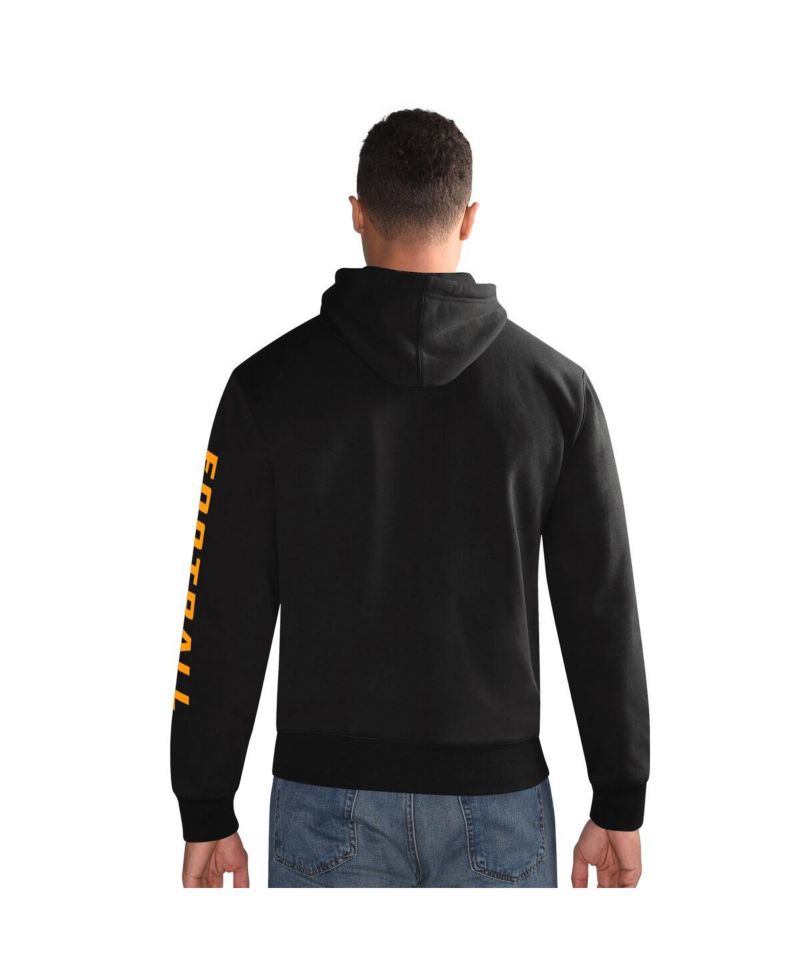 Men's Heather Gray Pittsburgh Steelers Vintage Pullover Hoodie