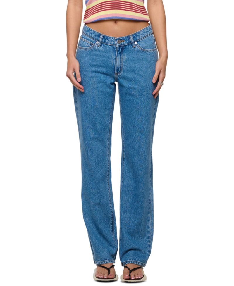 Juniors' 99 Straight Rae Low-Rise Denim Jeans