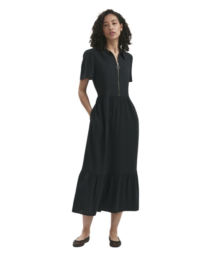 Women's Tania Linen-Blend Midi Shirt Dress With Pockets