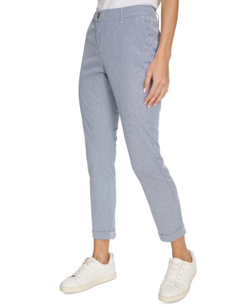 Women's Montauk Chino Mid-Rise Straight-Leg Pants