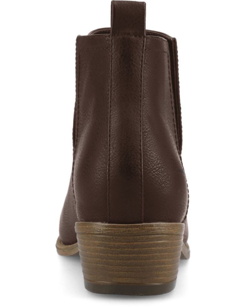 Women's Rimi Notched Ankle Stacked Heel Booties