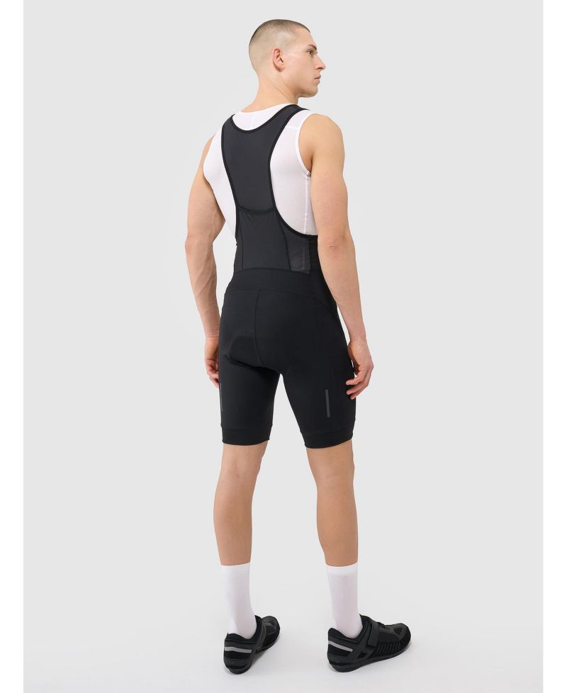 Men's Short Cycling Leggings With Gel-Foam Insert And Suspenders