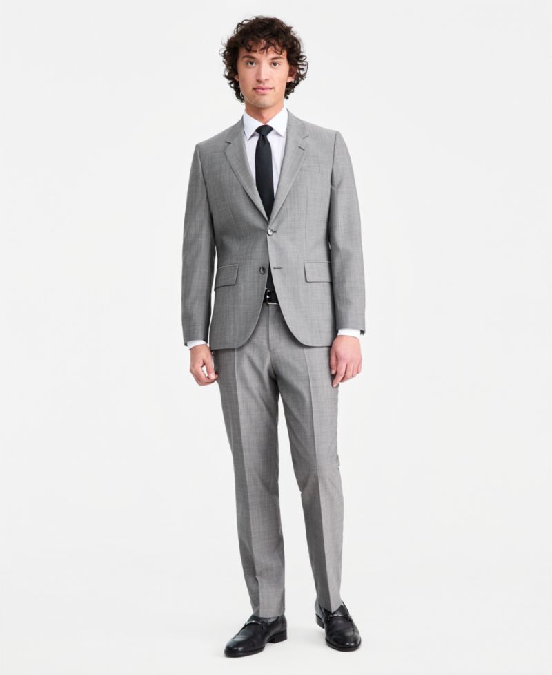 Men's Modern-Fit Suit Separate Trousers