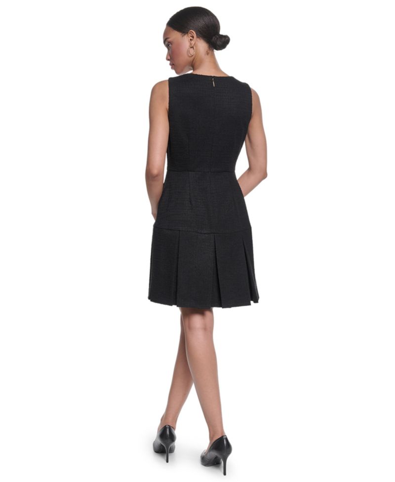 Women's Knit Tweed Shift Dress