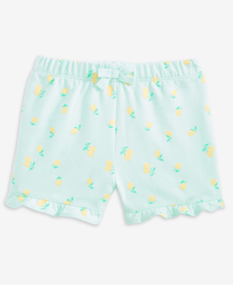 Baby Girls' 3M-24M Mix and Match French Terry Lemon Toss Shorts