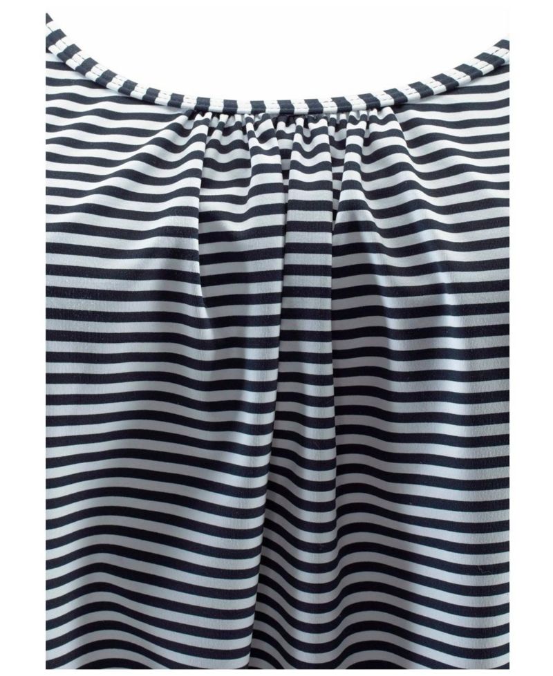 Women's Striped Loose Everyday Comfort Tankini Top