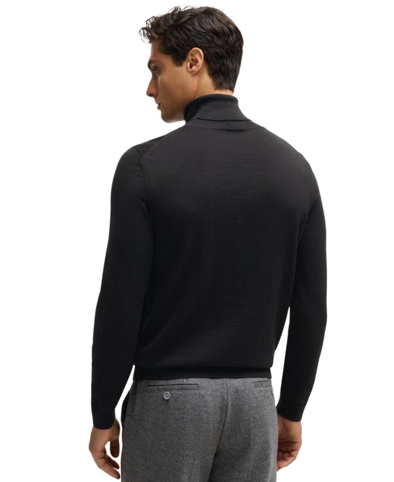 Men's Slim-Fit Rollneck Merino Wool Sweater