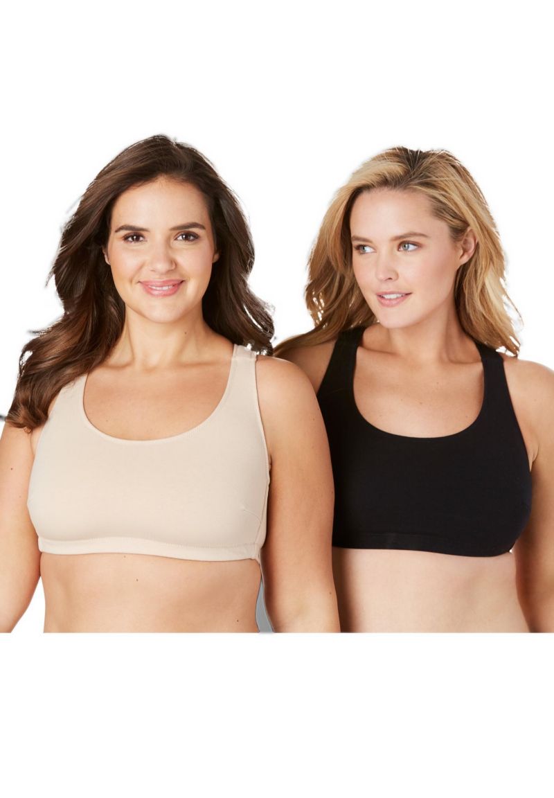 Plus Size Wireless Sport Bra 2-Pack