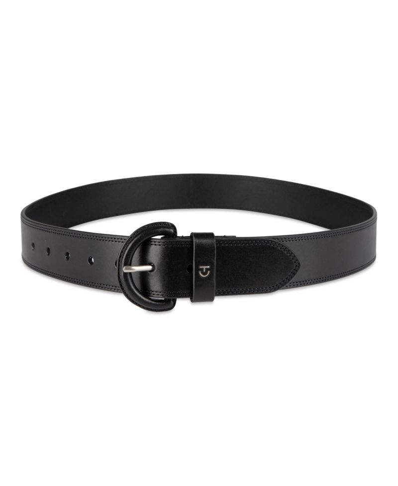 Women's Casual Leather Covered Buckle Belt