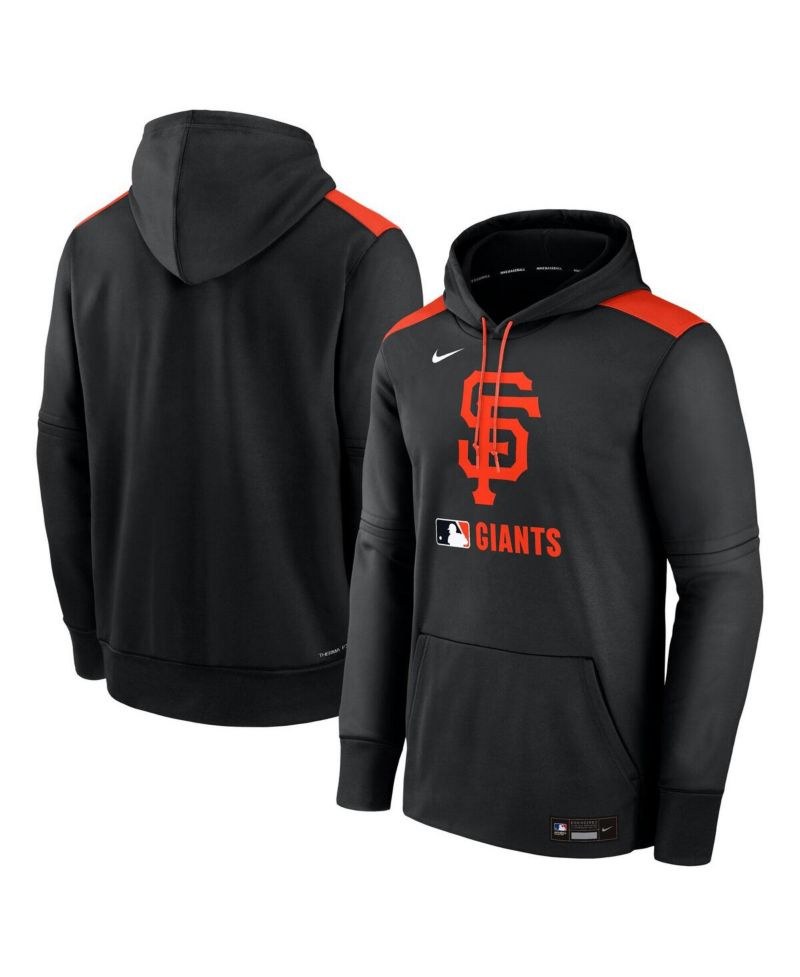Men's Black San Francisco Giants Authentic Collection Performance Pullover Hoodie